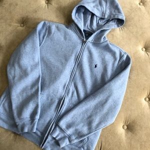 Boys zip up Ralph Lauren sweatshirt